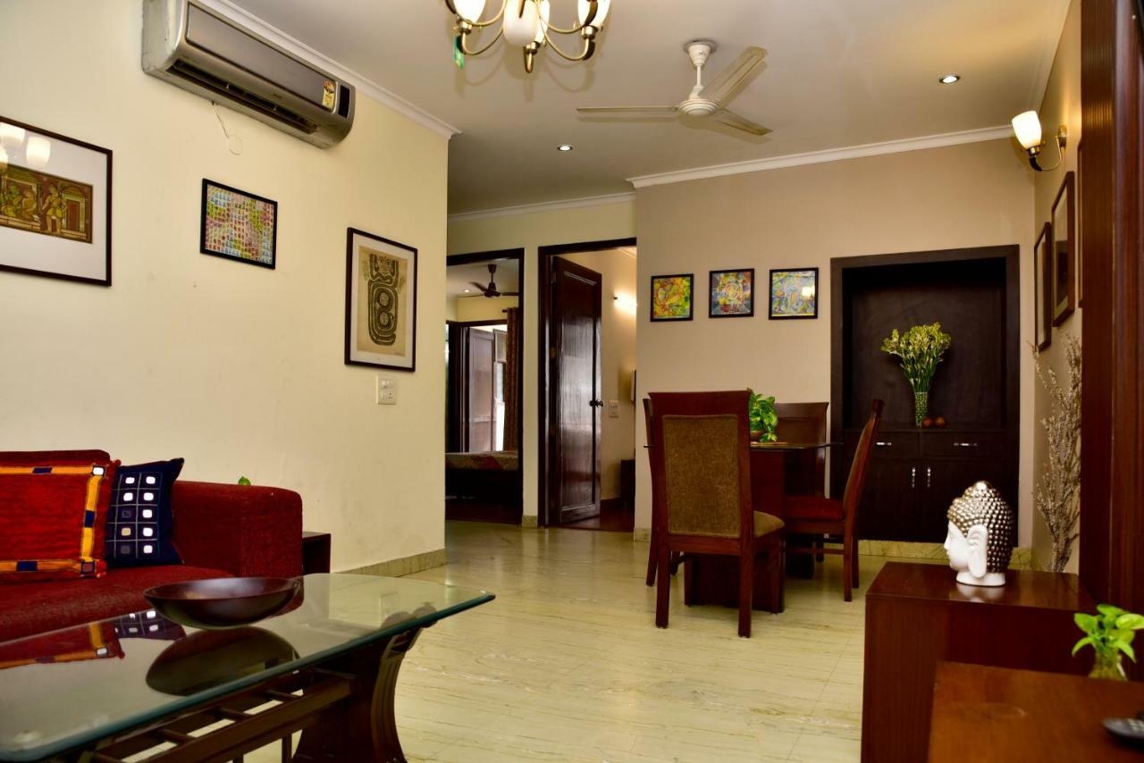 2Bhk Comfortable Furnished Serviced Apartments In Hauz Khas - Woodpecker Apartments New Delhi Exterior foto